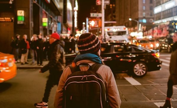 safe pedestrian in the city 