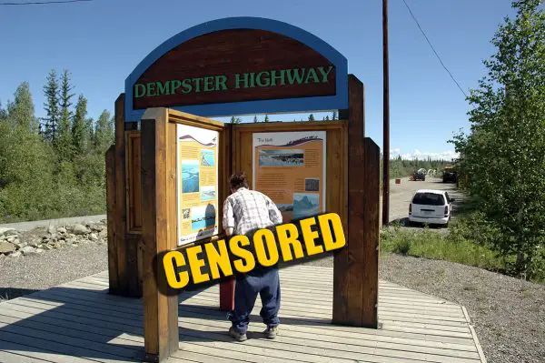 dempster highway sign