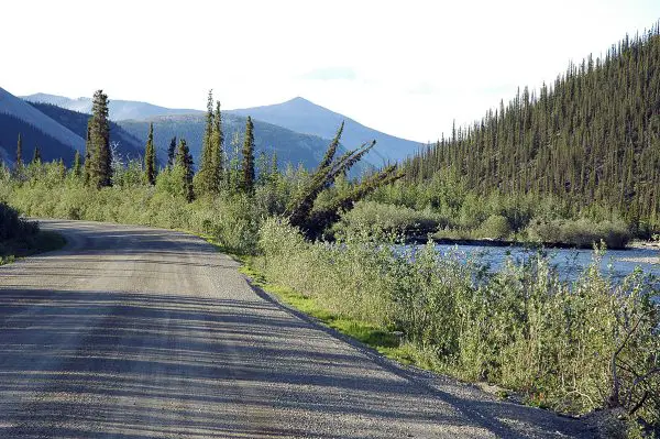 road and river 