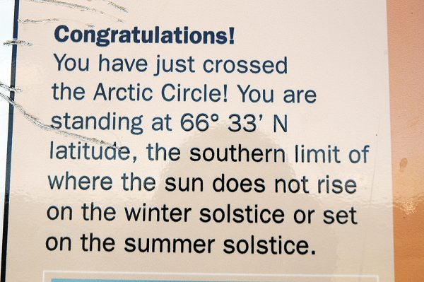 arctic circle sign