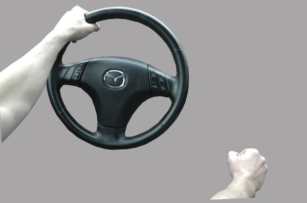 Steering wheel driving