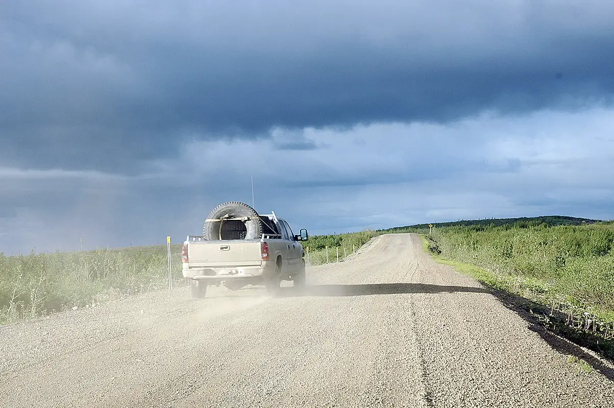 dirt shale road dempster highway