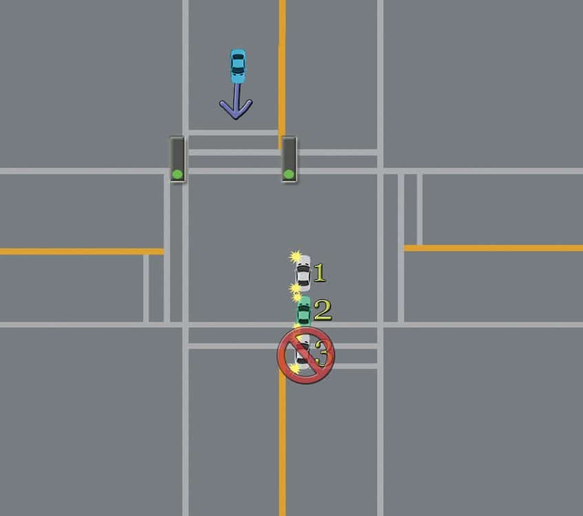 left turn intersection