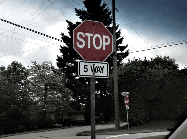 5 way stop