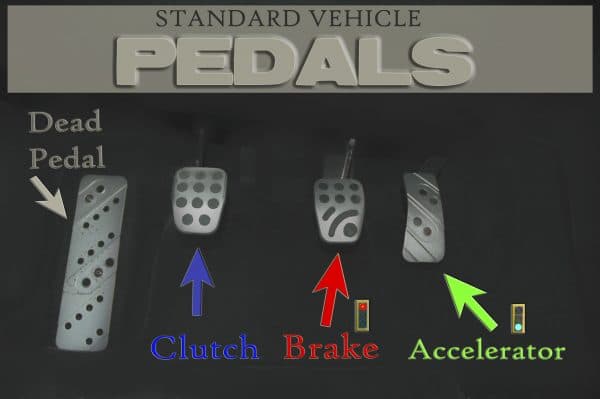 standard vehicle pedals