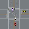 changing lanes in an intersection