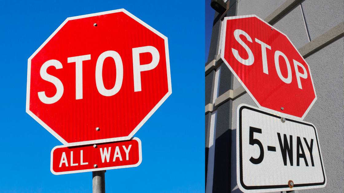 5 way stop