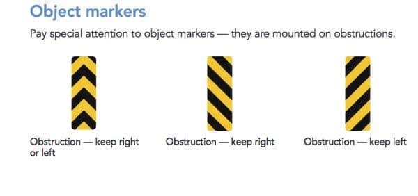 construction and obstruction road signs  