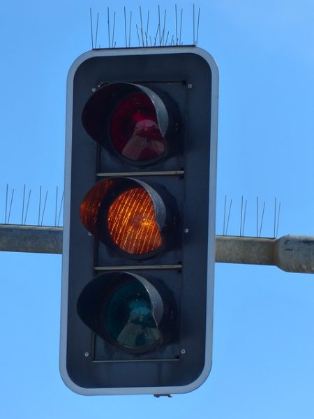 yellow traffic light