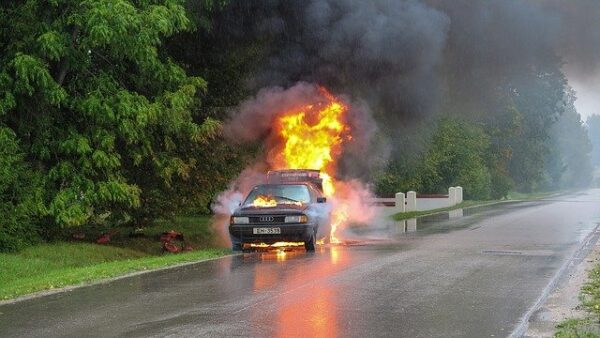 car fire emergency vehicle 