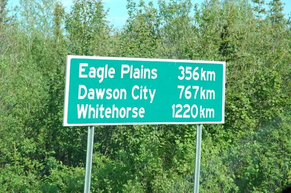 green highway signs