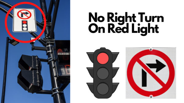 no right turn red light