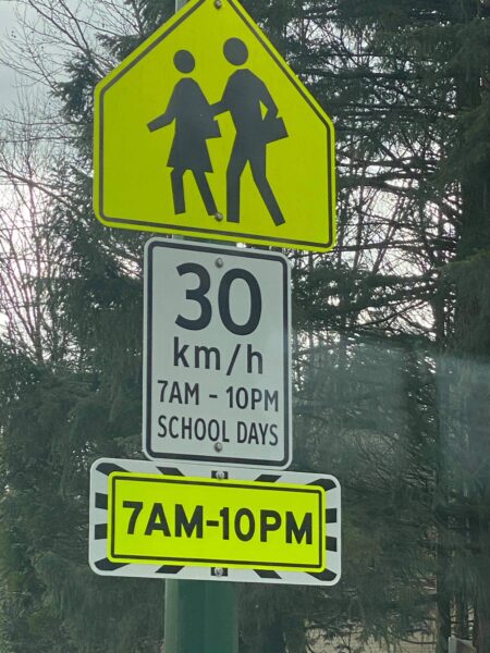 Burnaby School Zone Sign 