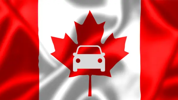 use a canadian license plate for ICBC road test 