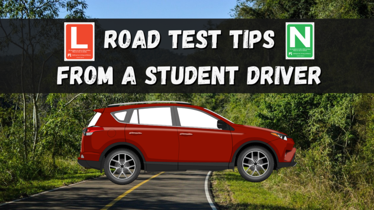 road test tips from a student driver