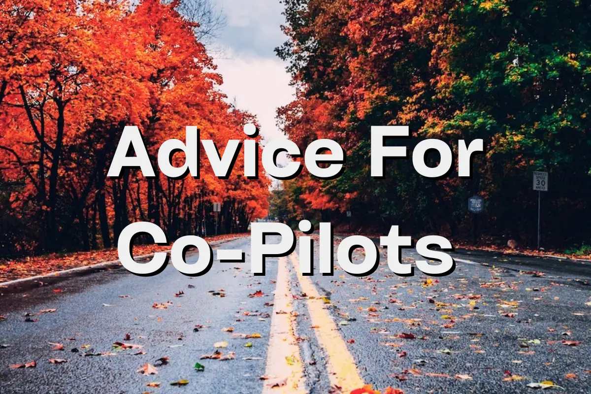 Tips for co-pilots