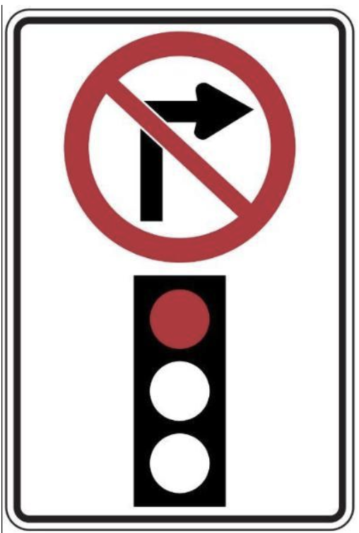 no turning right on a red light 