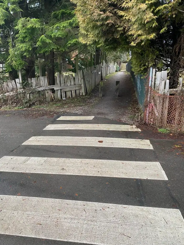 crosswalk with path 