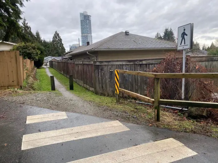 crosswalk with walking path 