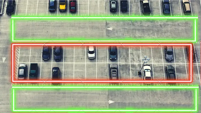 Drivers reversing from a parking spot must yield to other drivers 